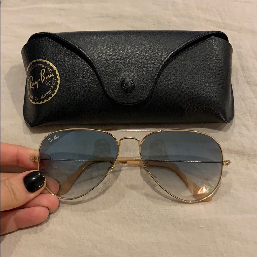Ray Ban Blue Gradient Aviator